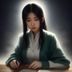 内容编辑赵雅琳的职业形象照，女性，温和亲切，内容创作工作场景